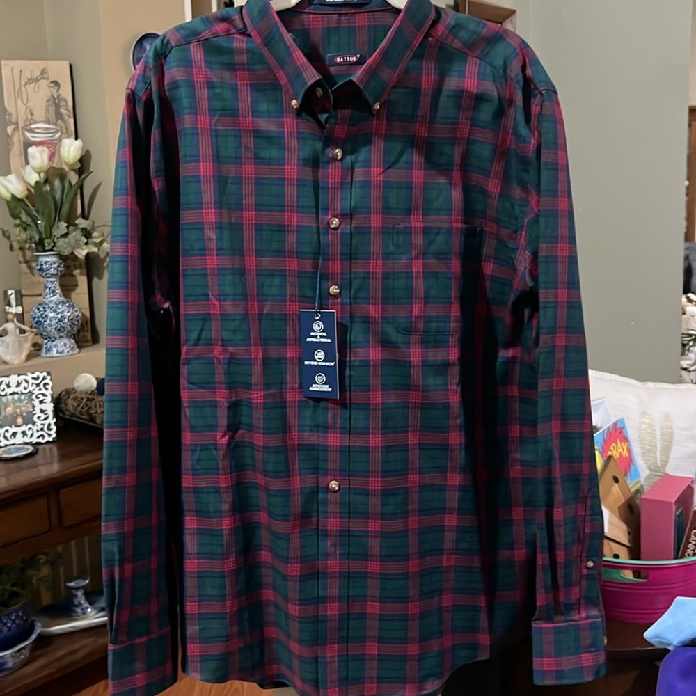 NWT Mens JJ COOPER BATTON button down